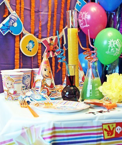 вечеринка в стиле фиксики, день рождения в стиле фиксики, товары для праздника фиксики